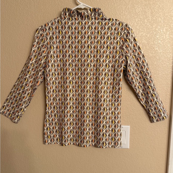 Geometric Patterned Blouse - Multicolor - Picture 5 of 5